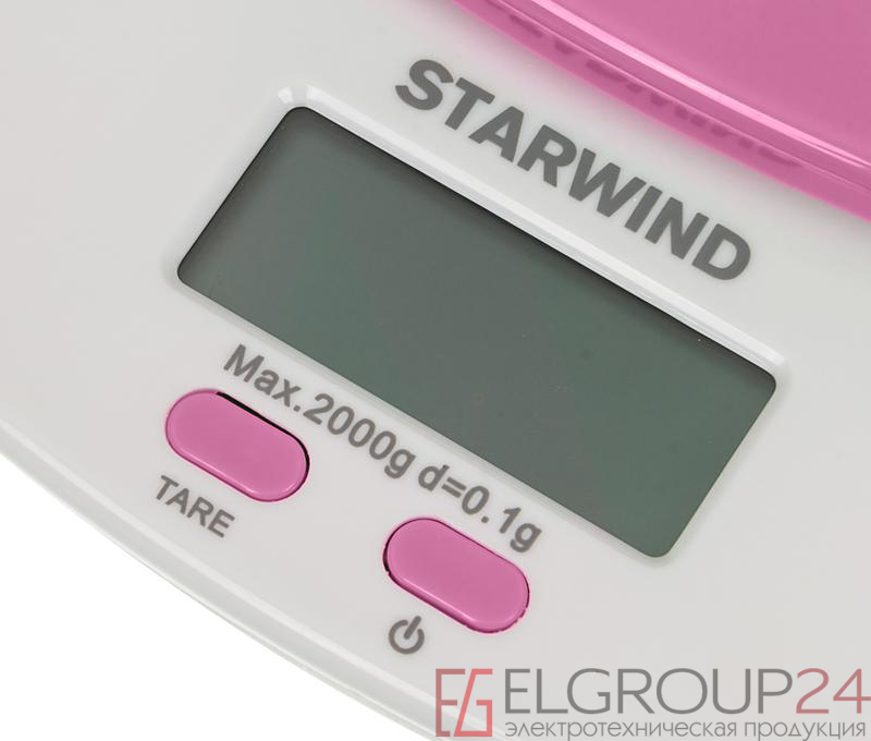 Весы кухонные электронные SSK2157 макс.вес:2кг роз. STARWIND 363712 1