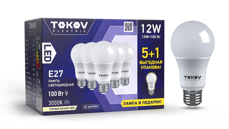Фото TOKOV ELECTRIC Promo-A60-E27-12-3K
