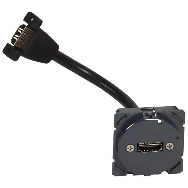 Механизм розетки аудио/видео 1-м СП HDMI с кабелем Celiane Leg 067377