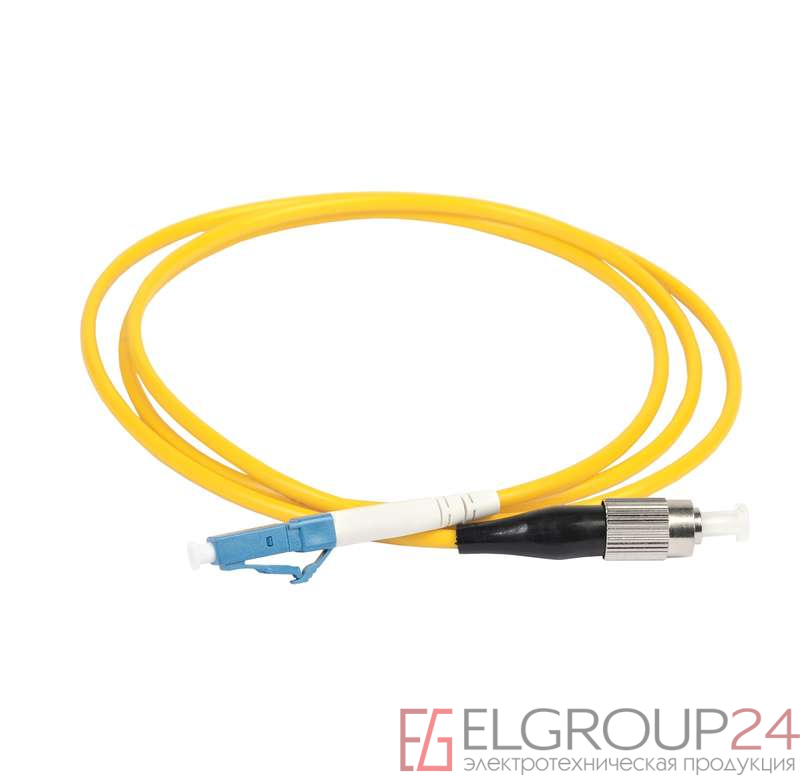 Патч-корд оптический коммутационный переходной для одномодового кабеля (SM); 9/125 (OS2); FC/UPC-LC/UPC; одинарного исполнения (Simplex); LSZH (дл.1м) ITK FPC09-FCU-LCU-C1L-1M