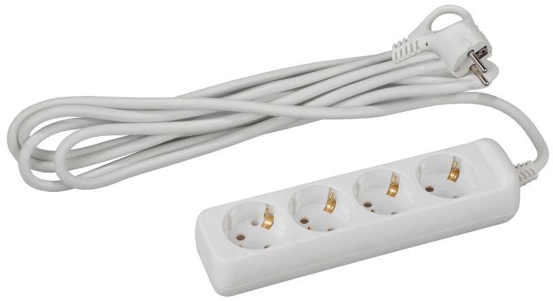 Эра Удлинитель 4х5м с заземл. 16А IP20 U-4e-5m-3х1 ПВС 3х1 Б0028375