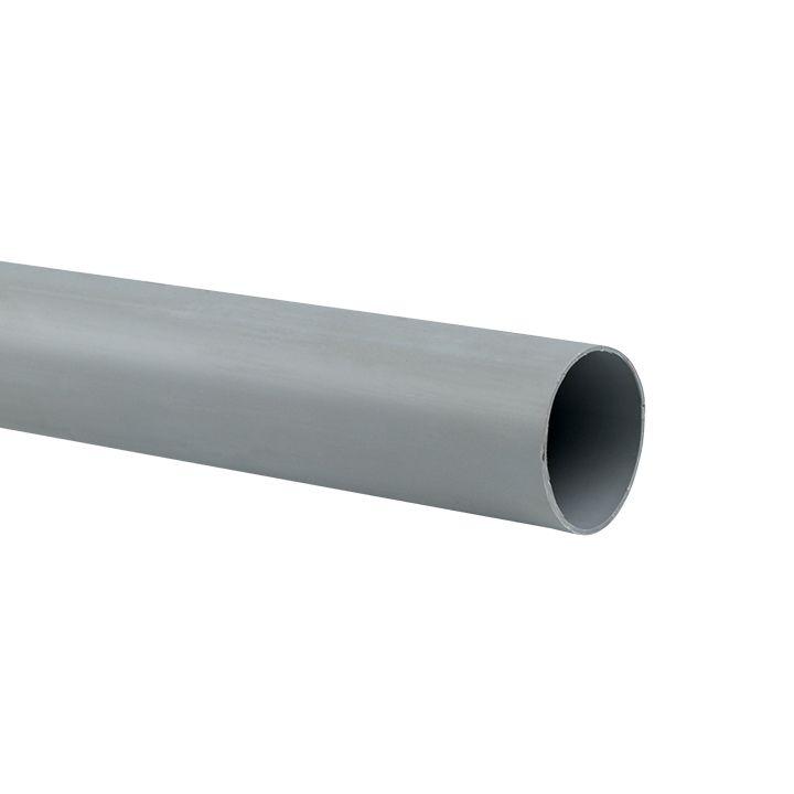 EKF Труба гладкая ПВХ жесткая d40мм сер. (дл.3м) PROxima  trg-40-3n