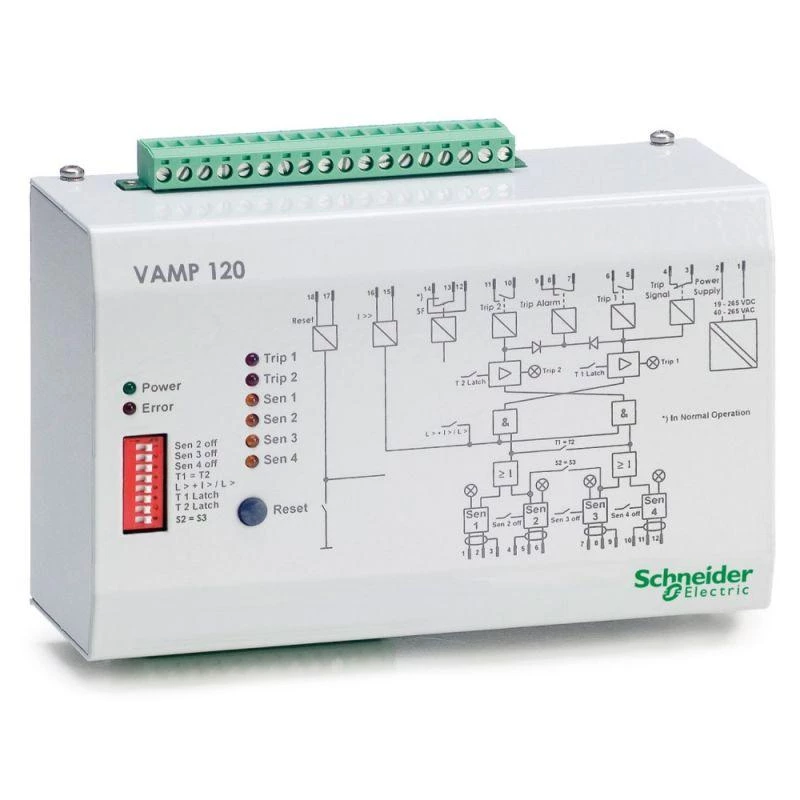 Устройство защиты VAMP120 подключение 4 датчиков (селективный) SchE V120