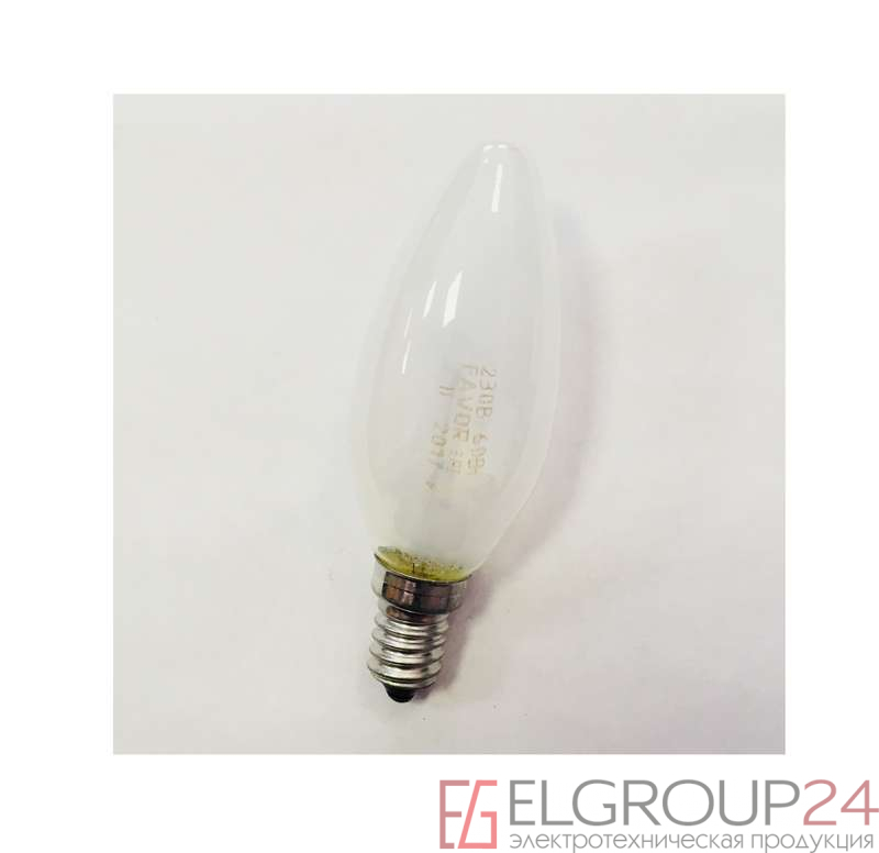 Лампа накаливания ДСМТ 230-60Вт E14 (100) Favor 8109018