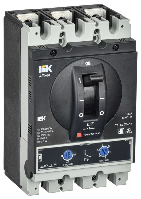 Фото IEK AR-MCCB-3G-085-0250A-ATUC