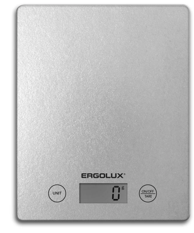 Весы кухонные ELX-SK02-С03 до 5кг 195х142мм сер. Ergolux 13600 0