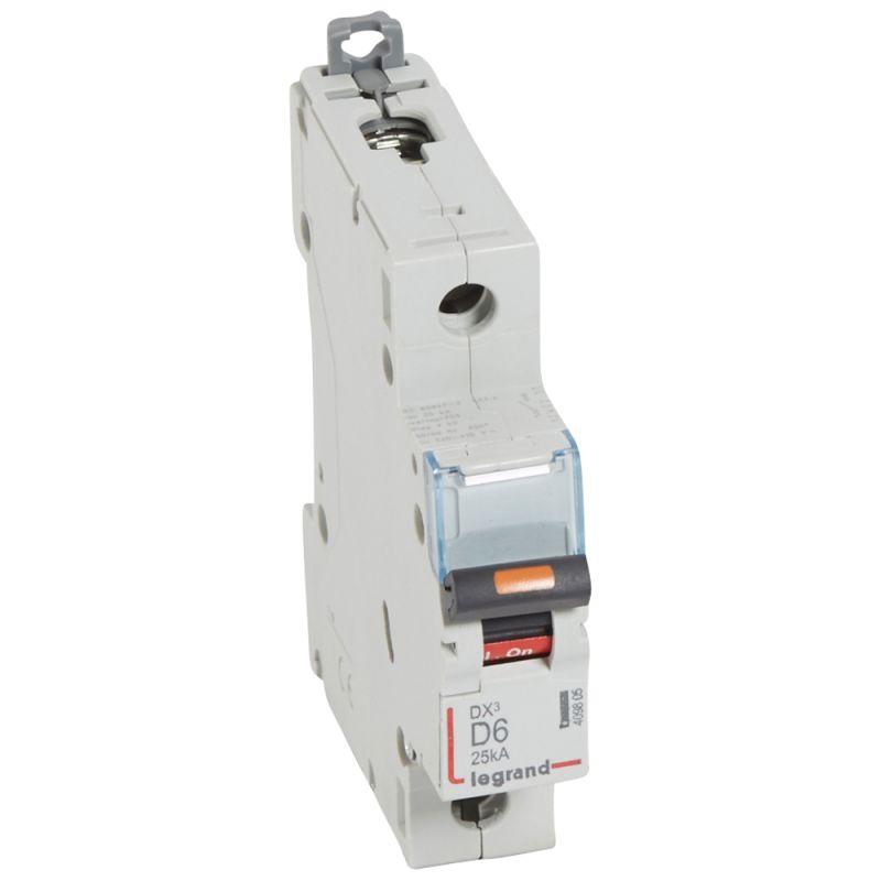 Legrand Выключатель автоматический модульный 1п D 6А 25кА DX3 1мод. 230/400В Leg 409805