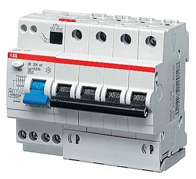 Выключатель автоматический дифференциального тока 4п C 16А 30мА тип AC DS204M 6мод. ABB 2CSR274001R1164