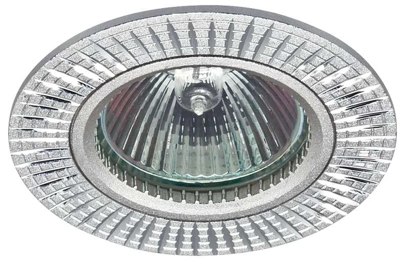 Светильник точечный KL32 AL/SL 50Вт GU5.3 MR16 12/220В d80мм алюм. серебр. ЭРА C0043813