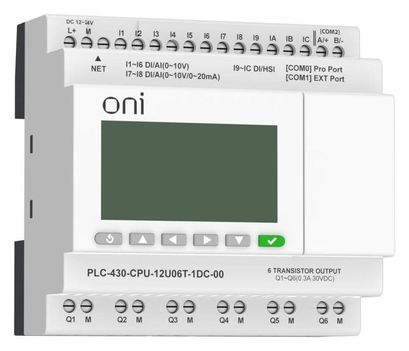 Фото ONI PLC-430-CPU-12U06T-1DC-00