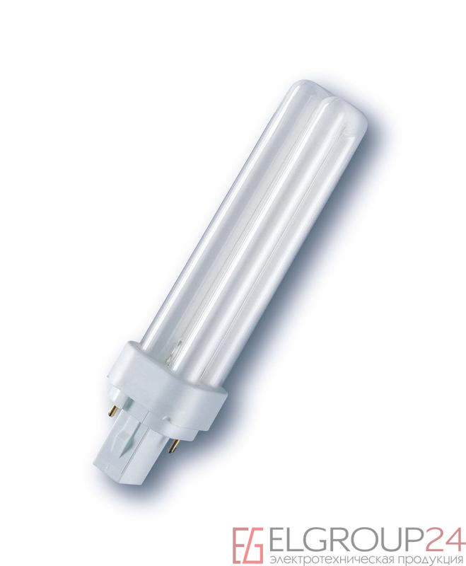 Лампа люминесцентная компакт. DULUX D/E 18W/830 G24q-2 OSRAM 4050300327211