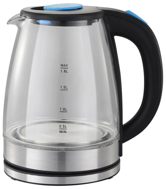 Чайник SKG2050 1.8л. 1800Вт (стекло) черн./серебр. STARWIND 1507372 0