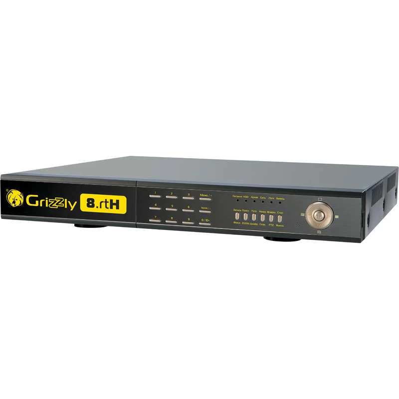 Видеорегистратор цифровой GRIZZLY 8 кан. 960H 200 кадров/с (выходы HDMI; VGA; BNC; 4 аудио; 2хHDD до 4Тб (1 съемный) LAN; 3G; порты тревоги) Panda CCTV 8.rtH