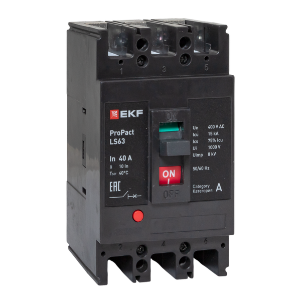 Фото EKF mccb-63-15-3-40-ls