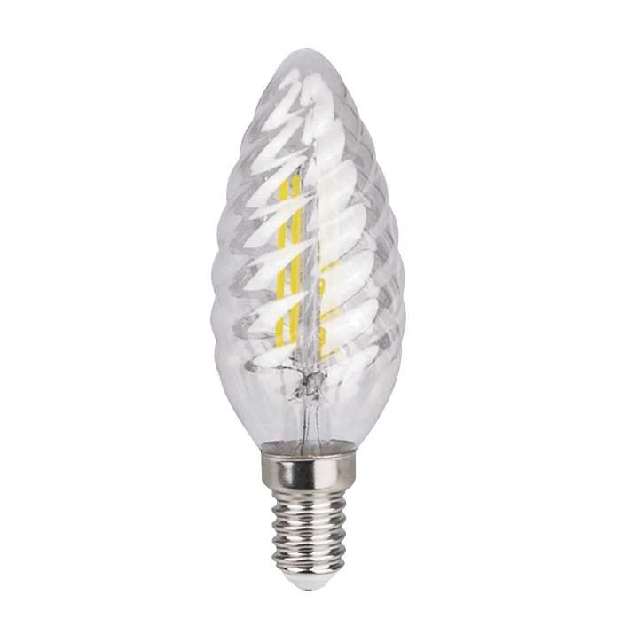 Лампа светодиодная филаментная PLED-OMNI-CT37 5Вт свеча 2700К тепл. бел. E14 450лм 230В JazzWay 5002142