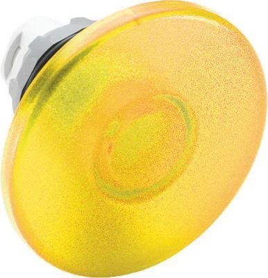 Кнопка MPM2-21Y "Грибок" d60мм без фиксации с подсветкой (только корпус) желт. ABB 1SFA611125R2103