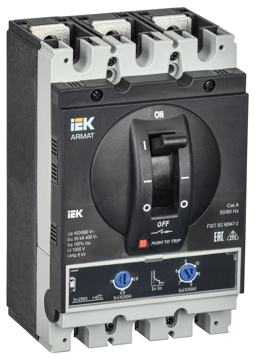 Фото IEK AR-MCCB-3G-050-0250A-ATUC