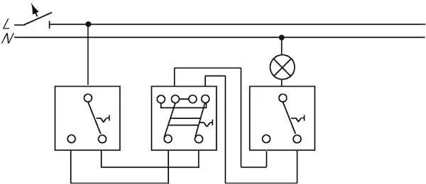 Механизм переключателя проходного 1-кл. СП 10А IP20 250В син. ABB 1012-0-1093