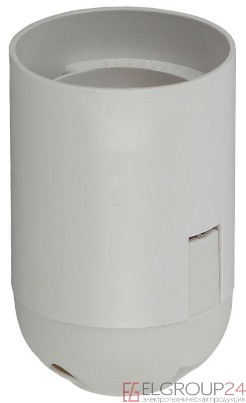 Патрон E27 подвесной пластик бел. (х50) (50/400/9600) Эра Б0043749 0