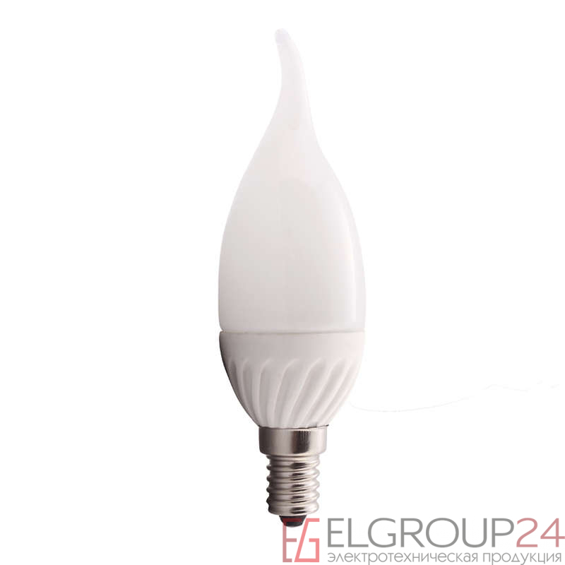 Лампа светодиодная HLB 05-37-W-02 5Вт свеча 2700К тепл. бел. E14 350лм 165-265В Новый Свет 500208