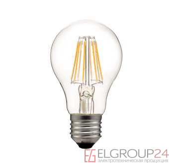 Лампа светодиодная филаментная СДФ-8 A60 2700К E27 Лисма 3900300 / 3900304 0