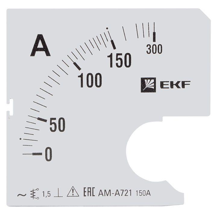 EKF Шкала сменная для A721 150/5А-1.5 PROxima  s-a721-150