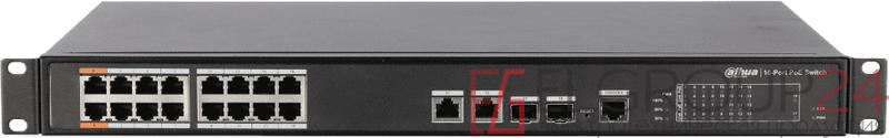 Коммутатор DH-PFS4218-16ET-190 16х100Мбит 2G 16PoE управляемый Dahua 1084914 0