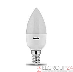 Лампа светодиодная LED5-C35-D/830/E14 5Вт свеча 3000К тепл. бел. E14 415лм 220-240В диммир. Camelion 11623 0