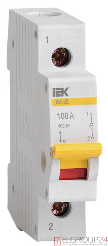 Выключатель нагрузки ВН-32 100А/1П IEK MNV10-1-100