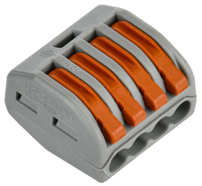 IEK Клемма строительно-монтажная СМК 222-414 (уп.4шт)  UKZ20-414-004