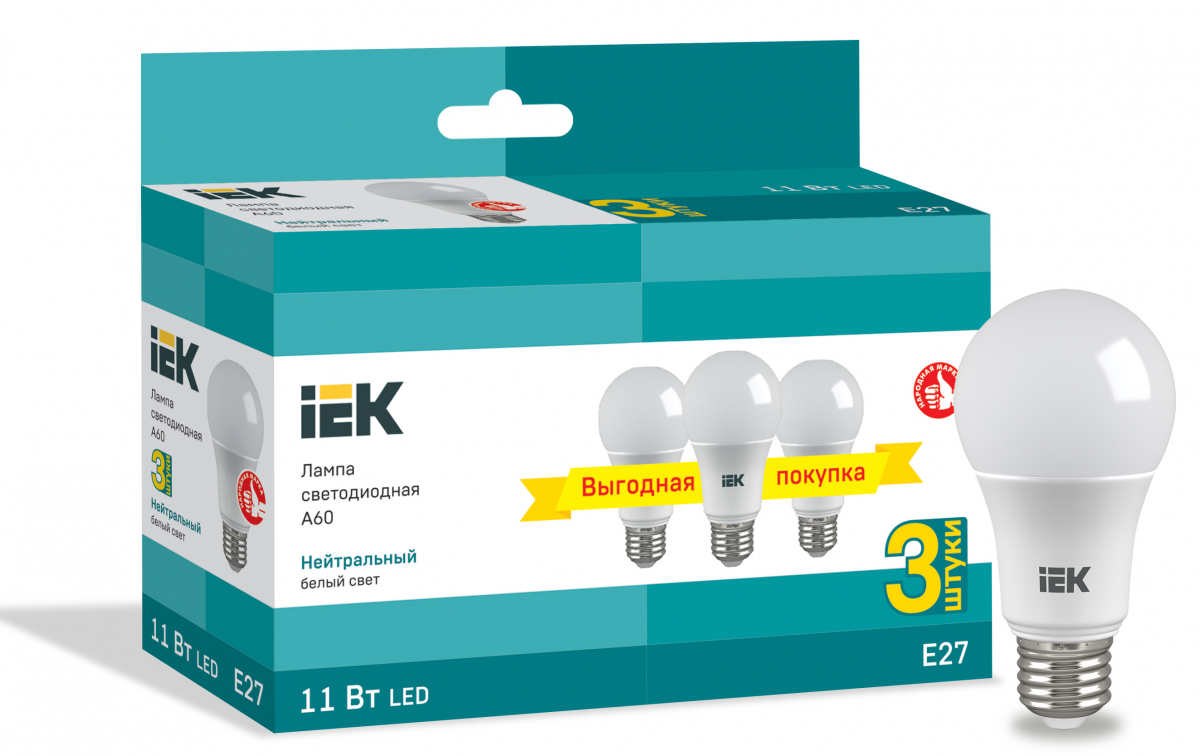 Фото IEK LLE-A60-11-230-40-E27-3