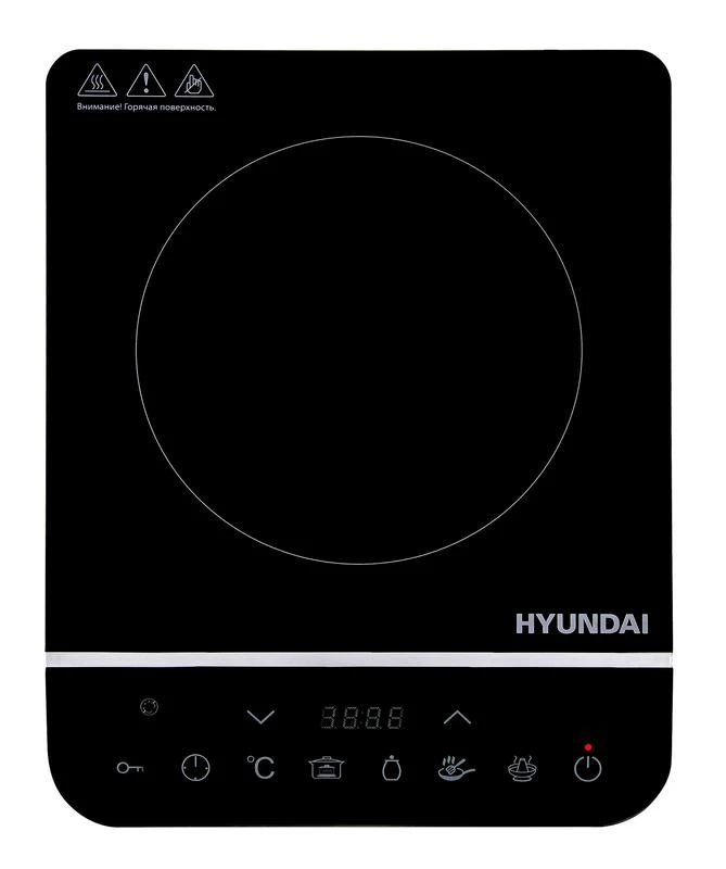 Плита индукционная HYC-0104 (настольная) черн. стеклокерамика HYUNDAI 1358598 1