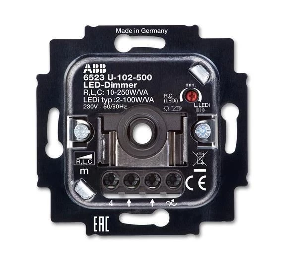 Механизм светорегулятора поворотного СП 2-100Вт/В.А для LED-ламп ABB 2CKA006512A0335