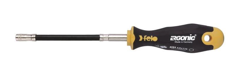 Отвертка Ergonic с гибким стержнем торцевой ключ 10.0х170 Felo 42910040