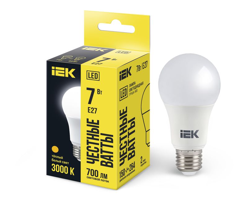 Фото IEK LLE-A60-7-230-30-E27