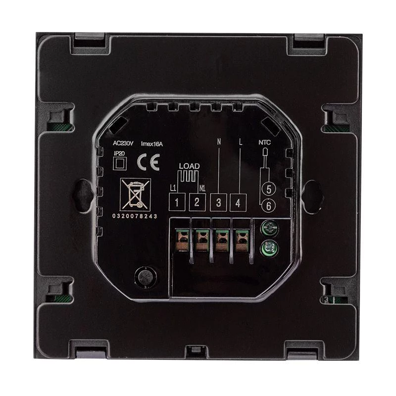 Терморегулятор с автоматическим программированием и сенсорными кнопками R100B (черн.) Rexant 51-0589