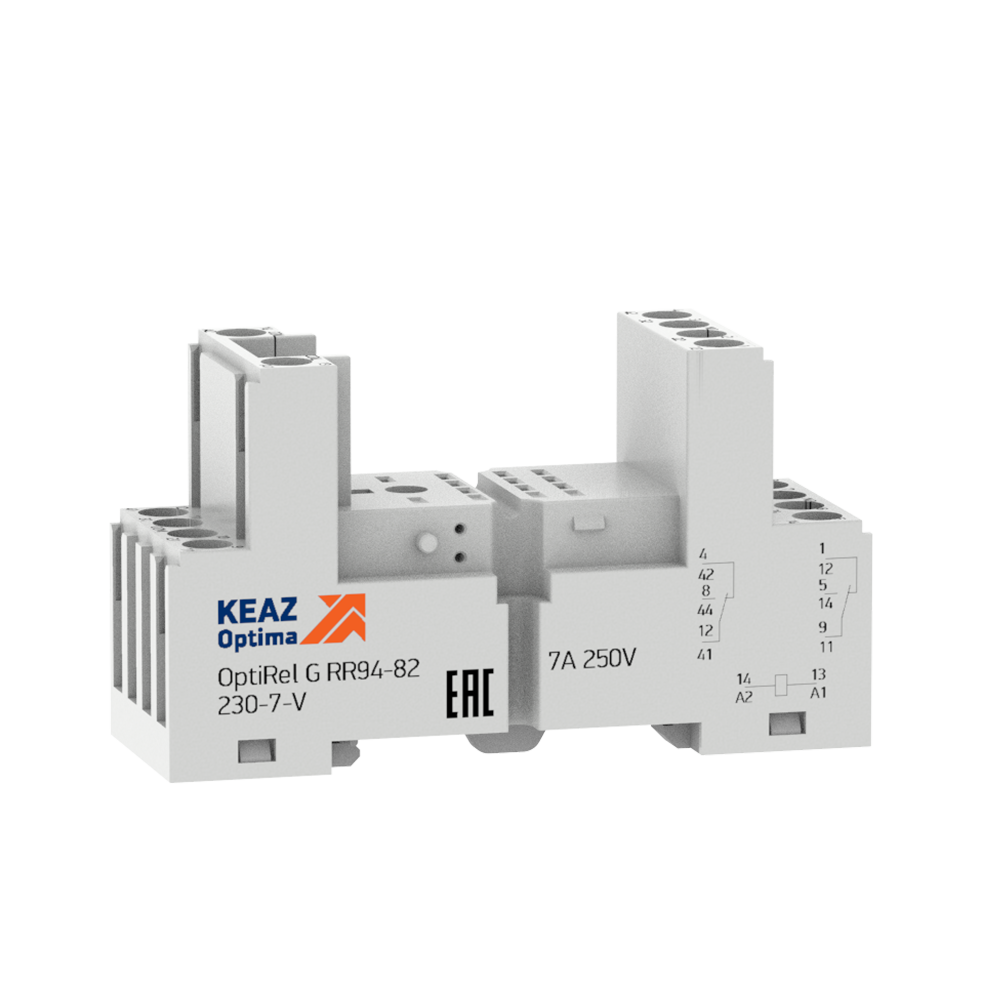 Розетка для реле OptiRel G RR94-82-230-7-V КЭАЗ 281172