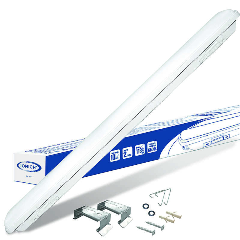 IONICH Светильник светодиодный 36Вт 6500К IP65 1200мм ДСП линейный УХЛ2 1575