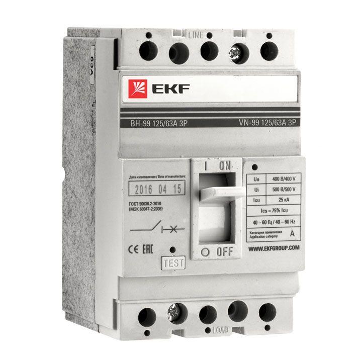 EKF Выключатель нагрузки 3п ВН-99 400/400А  sl99-400-400