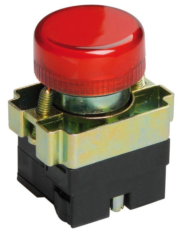 IEK Индикатор светосигнальный LAY5-BU64 d22мм 230В красн. KARAT  BLS50-BU-K04