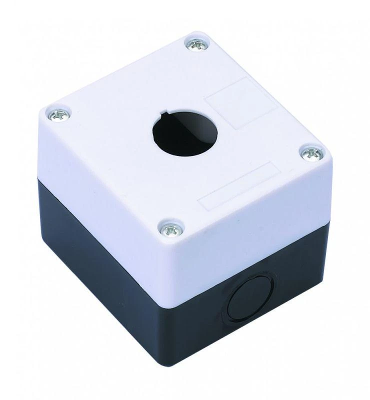 Пост кнопочный 1-м КП-101 d22мм с кабел. вводом для устройств сигнализации и управления пластик. бел. DEKraft 25501DEK