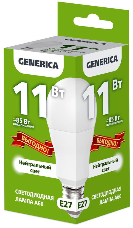 Фото GENERICA LL-A60-11-230-40-E27-G