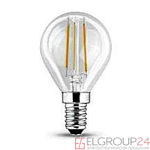 Лампа светодиодная LED4-G45-FL/830/E14 4Вт шар 3000К тепл. бел. E14 375лм 220-240В Camelion 11992 0