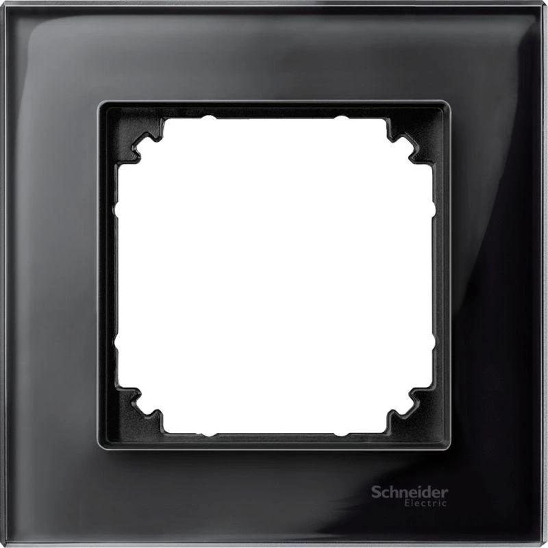 Рамка 1-м Merten стекло черн. оникс SchE MTN404103