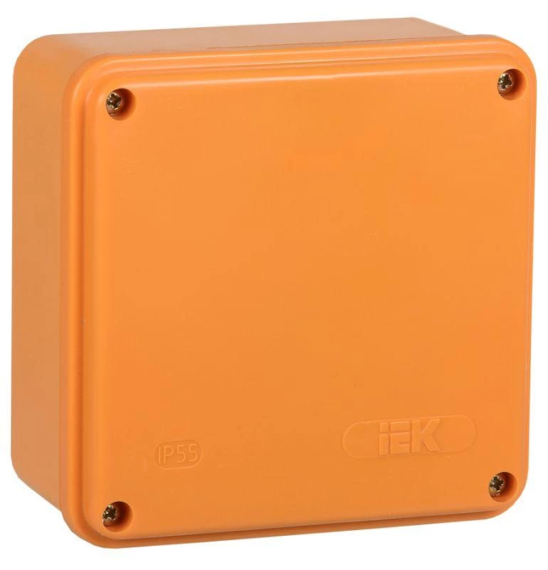Коробка распаячная огнестойкая ПС 100х100х50 6P 4кв.мм IP44 гладкие стенки IEK UKF20-100-100-050-6-4-09