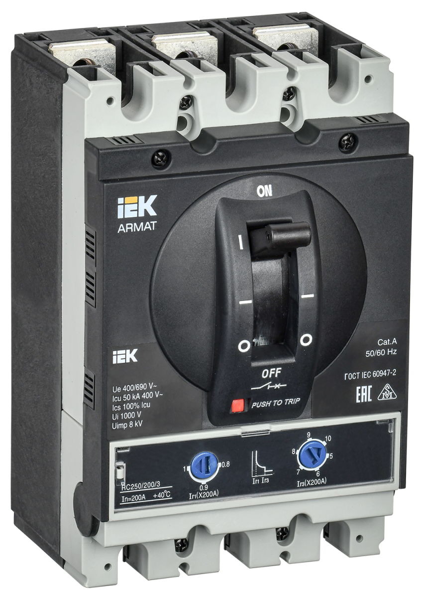 Фото IEK AR-MCCB-3G-050-0200A-ATUC