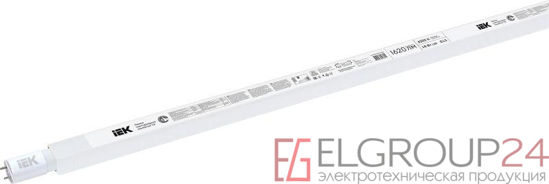 Лампа светодиодная ECO T8 18Вт линейная 230В 6500К G13 IEK LLE-T8-18-230-65-G13
