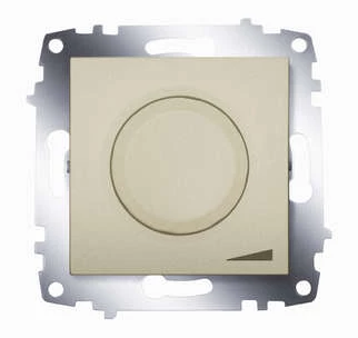 Механизм светорегулятора поворотного Cosmo 800Вт с подсветкой титаниум ABB 619-011400-192