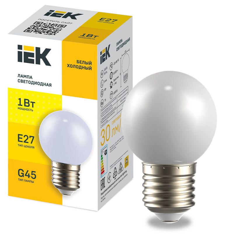 Фото IEK LLE-G45-1-230-W-E27