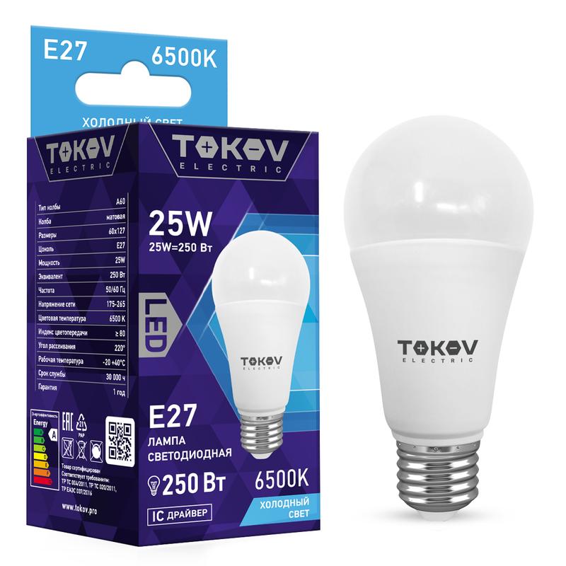 Фото TOKOV ELECTRIC TKE-A60-E27-25-6.5K